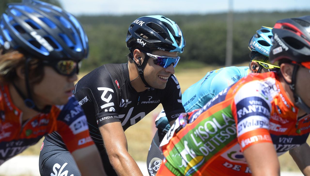 Mikel Landa (Sky) in the bunch