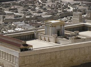 a model reconstruction of the second temple