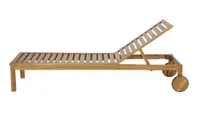 Best wooden garden furniture - wooden sun lounger - Maisons Du Monde