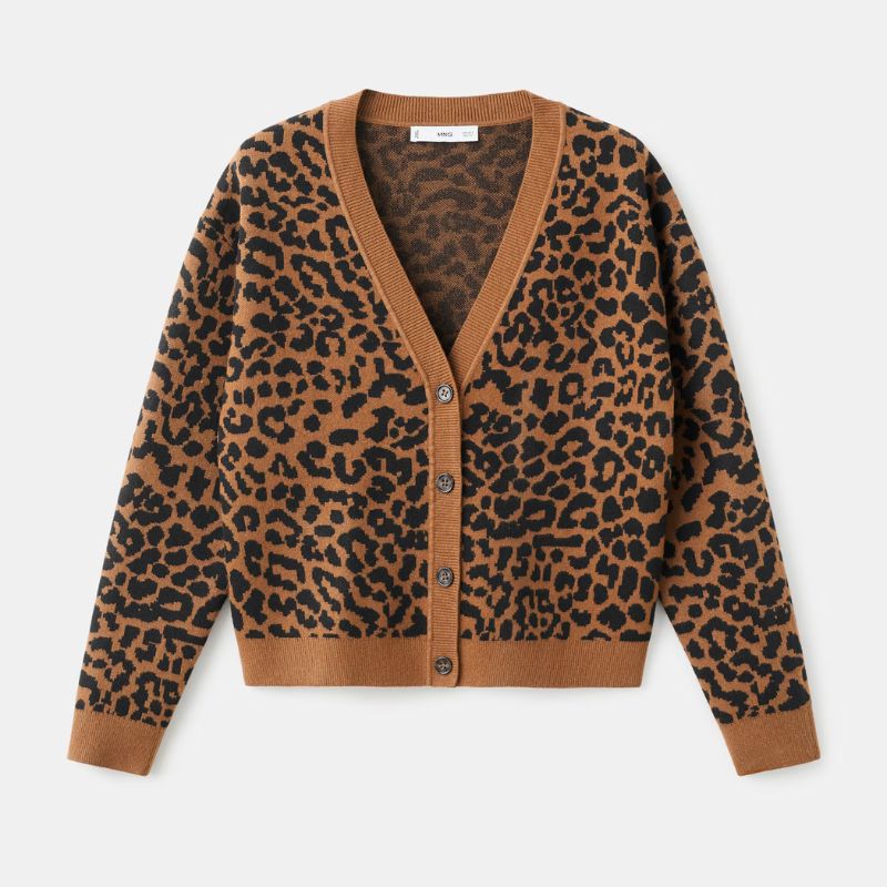 leopard print cardigan