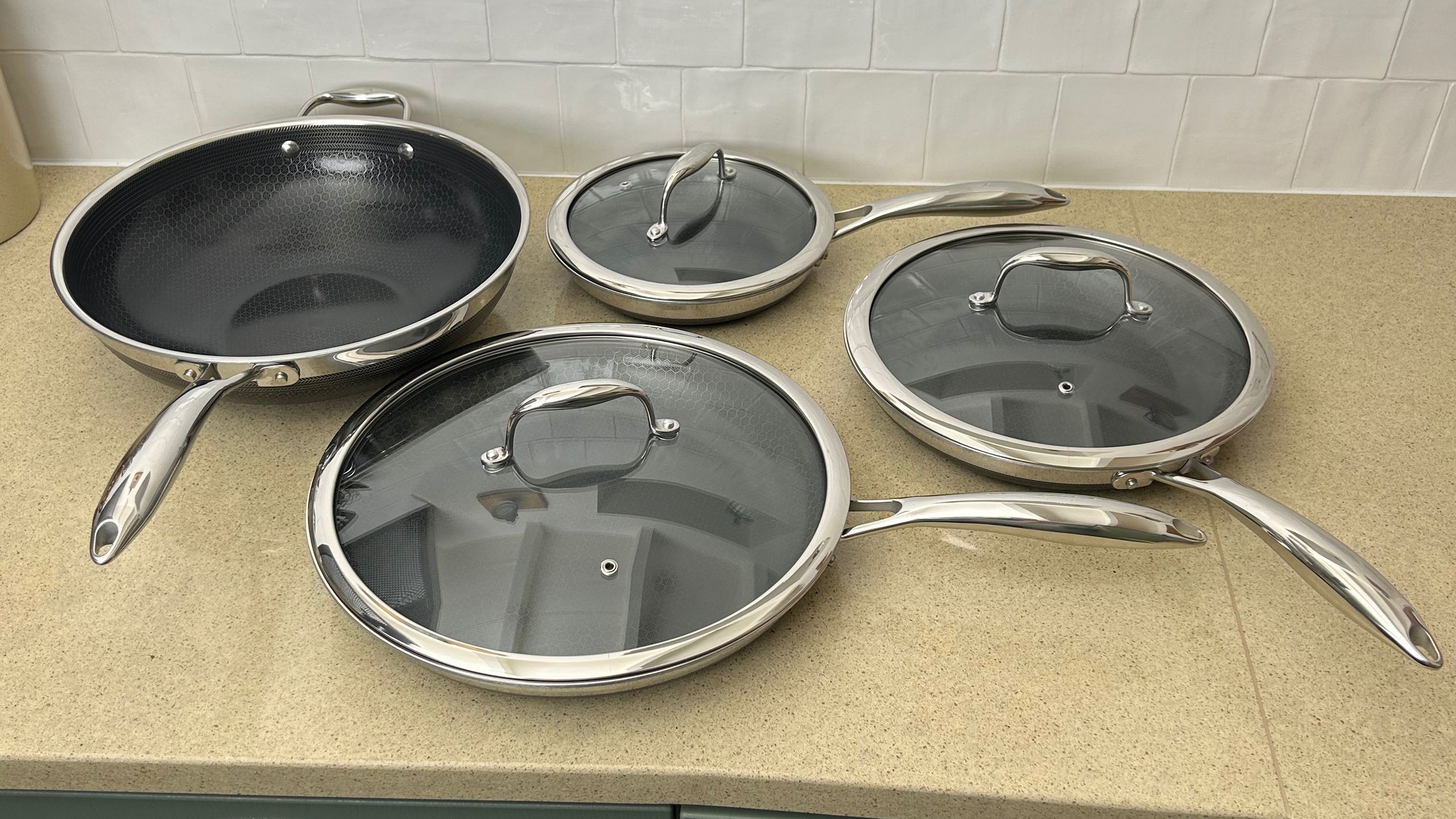 This HexClad pan is the only one I own that actually works with my useless electric hob – and luckily, it's reduced right now on Amazon
