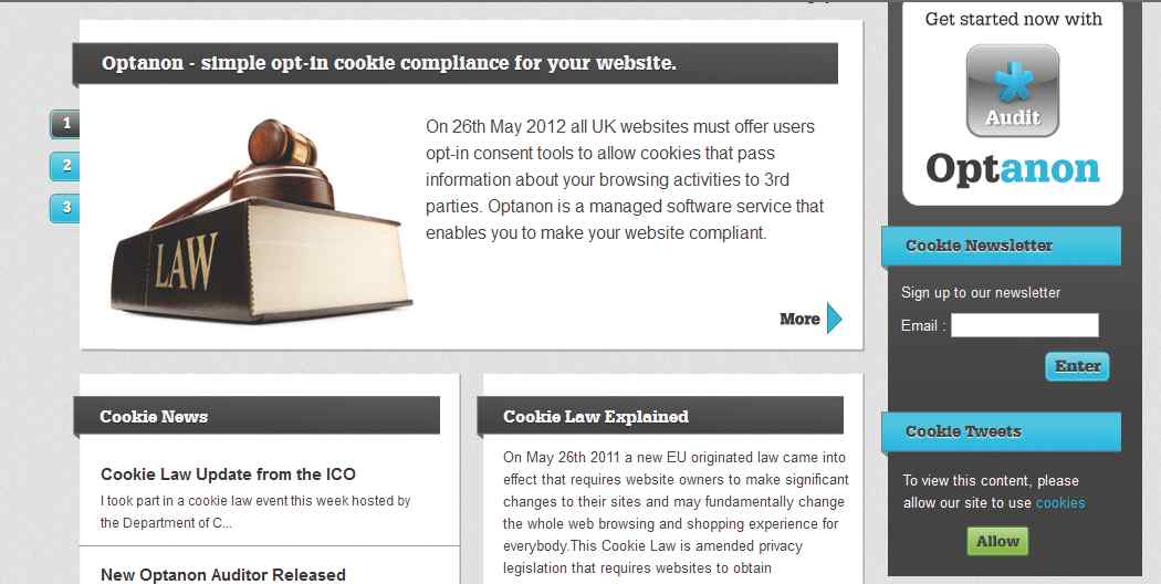 Optanon offers a single, managed software service to make your site compliant