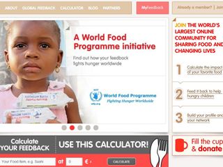 WeFeedBack aims to make use of Facebook, Twitter, Google and LinkedIn to combat world hunger