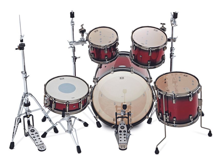 American Remo heads, rebadged as DrumCraft, are fitted across the Series 8 Maple Kit.
