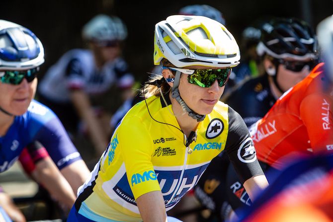 2018 Amgen Women's Race leader Katie Hall (UnitedHealthcare)