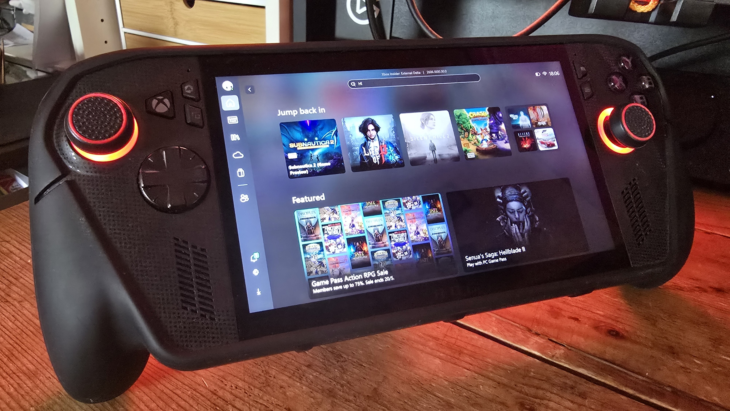 Xbox Ally X handheld on a table