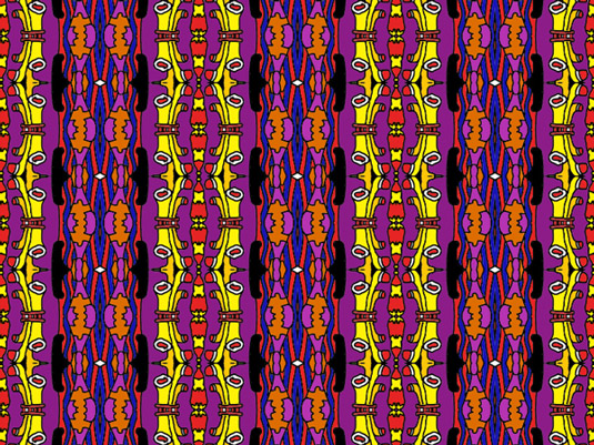 Beatles-inspired repeat pattern by Lottie Norton