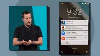Android L notifications lockscreen