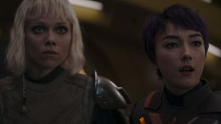 Shin and Sabine on the ship in Ahsoka Episode 4