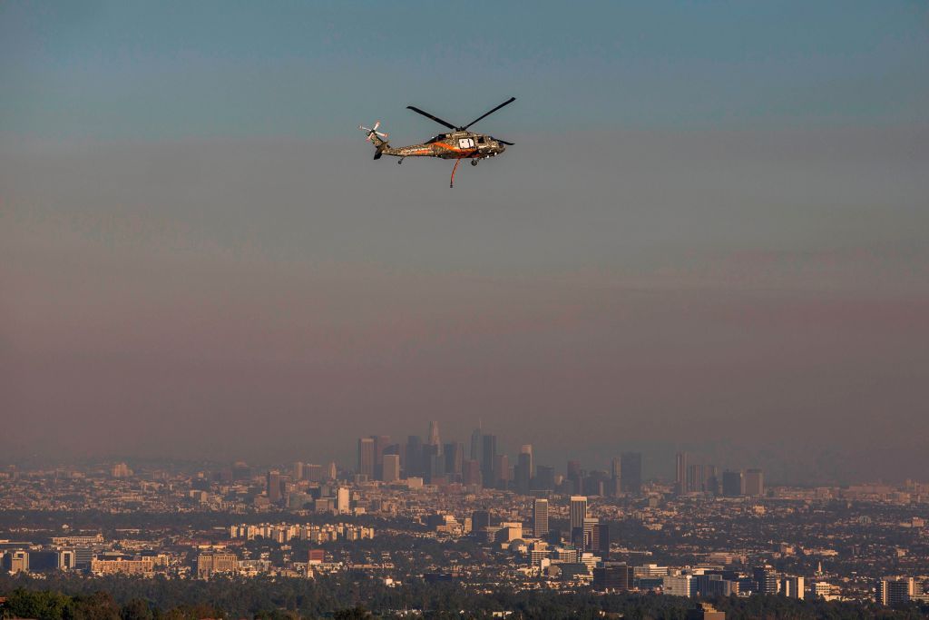 Smoke over Los Angeles.