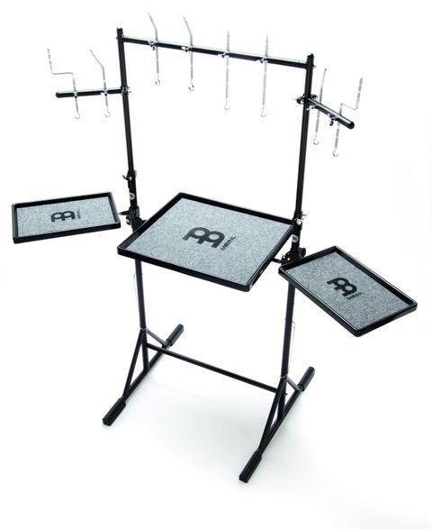 The sturdy base legs allow for three percussion tables.