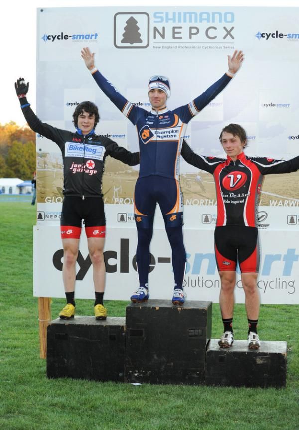 The U23 Podium (L to R): Manny Goguen, Luke Keough, Jeffrey Bahnson.