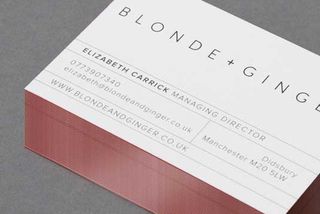Ahoy's branding of Blonde + Ginger carries through the same basic principles throughout the range of marketing material
