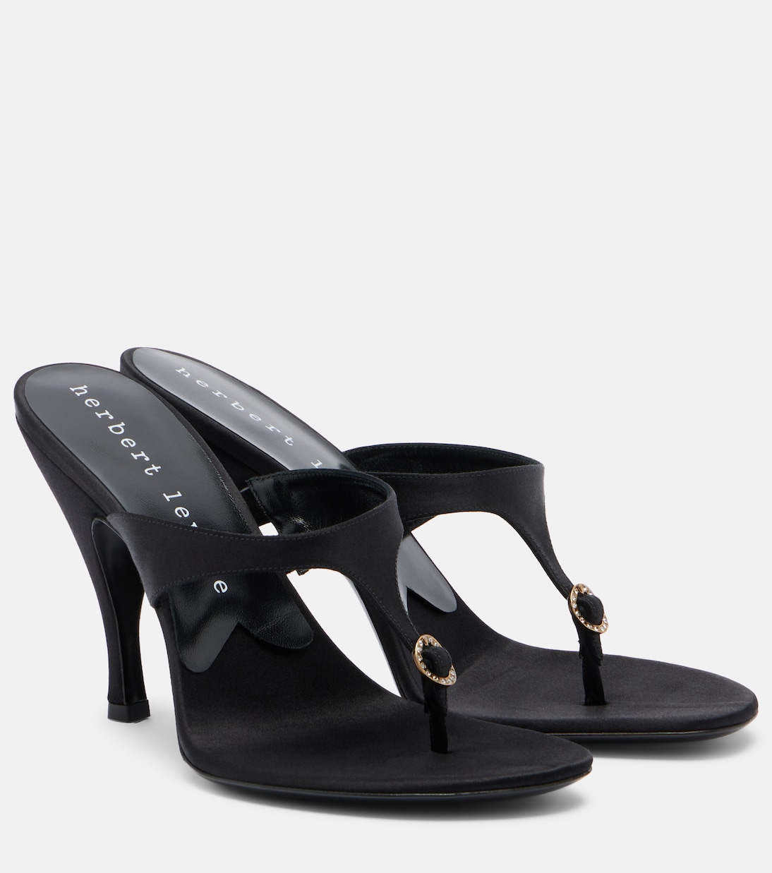 Kiss and Tell Satin Thong Sandals