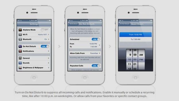 iOS 6 pictures: Do Not Disturb