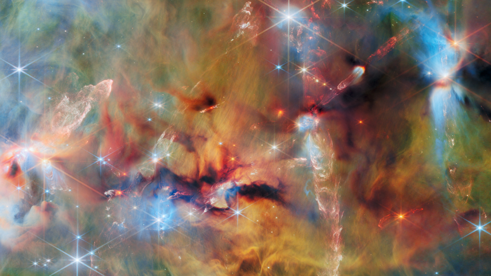 The James Webb Space Telescope Picture of the Month shows the giant molecular cloud Orion A, an area of the sky replete with star-forming clouds.