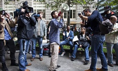 According to Big Journalism, the Occupy Wall Street movement has received some messaging help from journalists who work at MSNBC and Rolling Stone.