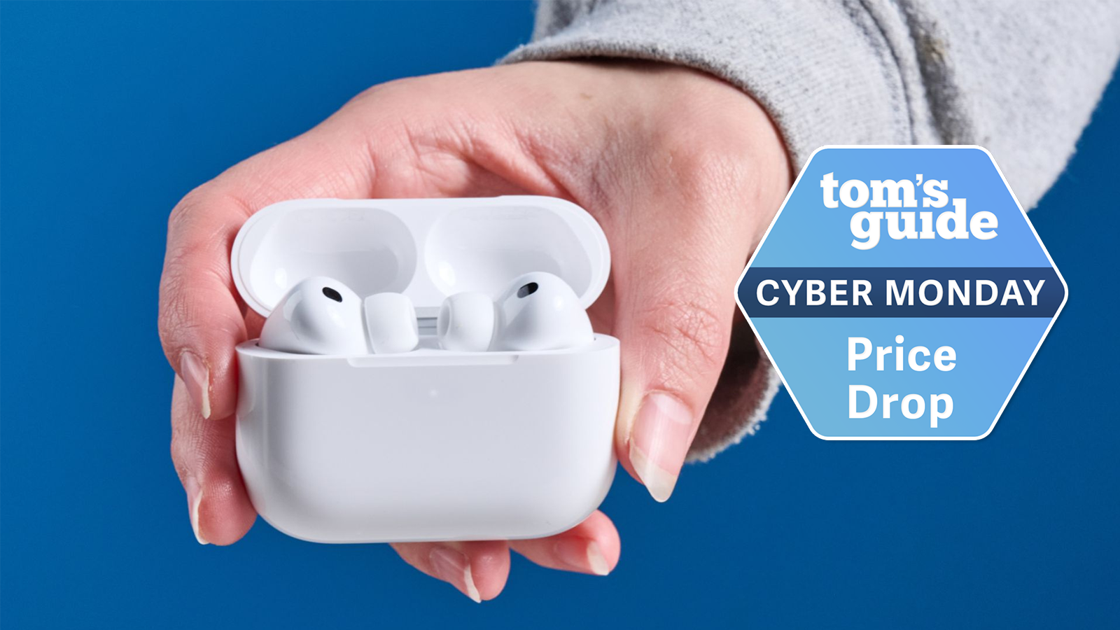 airpods pro 3 with a cyber monday badge