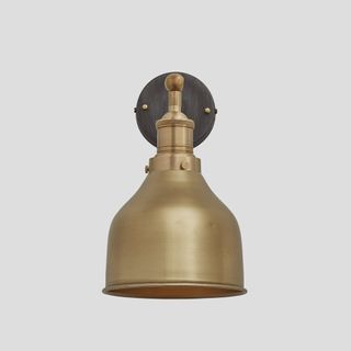 Brooklyn Cone Wall Light - 7 Inch - Brass