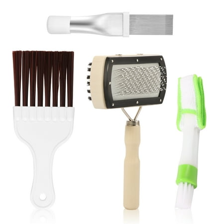 4pcs Air Conditioner Fin Cleaning Brush Double Sided Ac Coil Cleaner Efficient Air Conditioning Condenser Blade Cleaning Tool for Home