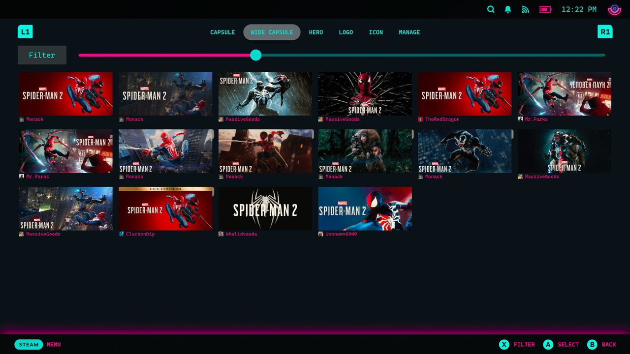 SteamGridDB allows you to add custom artwork to your Steam Deck games.