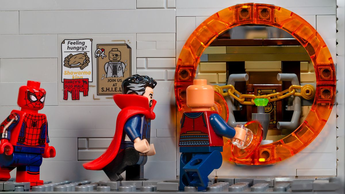 Wong opens a portal to the Book of Cagliostro.