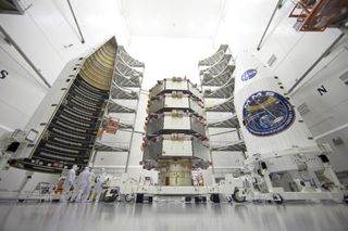 Magnetospheric Multiscale Observatories Prepared for Launch