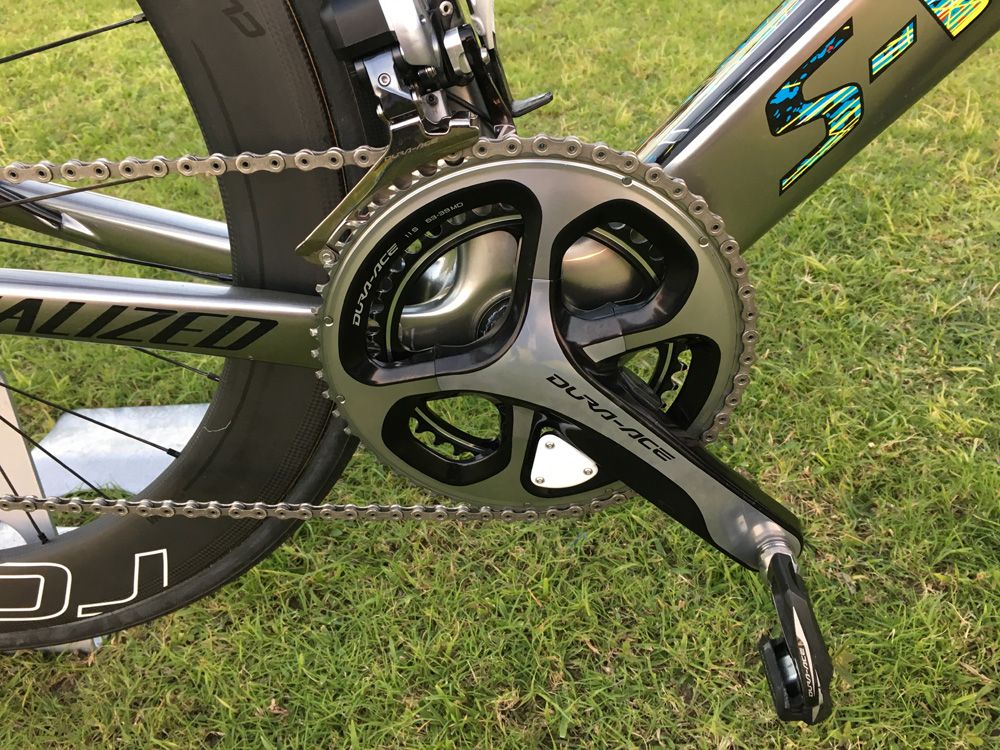 The 53-39 Shimano chainset