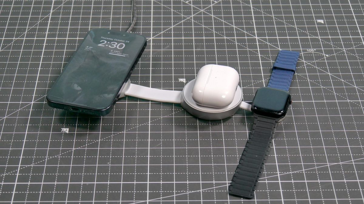 Lisen 3-in-1 Qi2 MagSafe Charger.