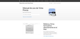 Captura de pantalla del editor PDF Vista Previa de Apple