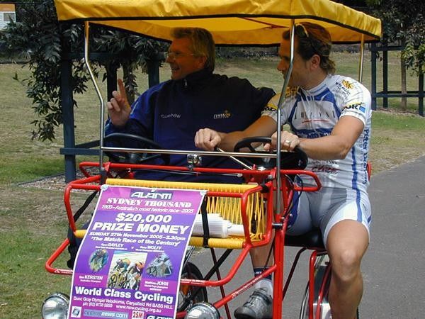 Kersten won't be riding this machine at the Sydney Thousand carnival next month