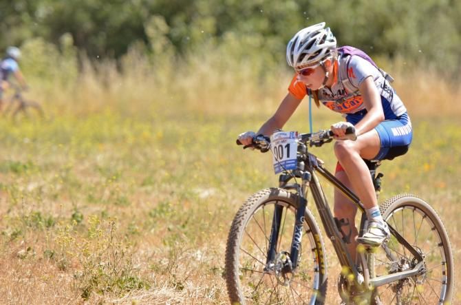 Hannah Rae Finchamp on her way to winning the California state title