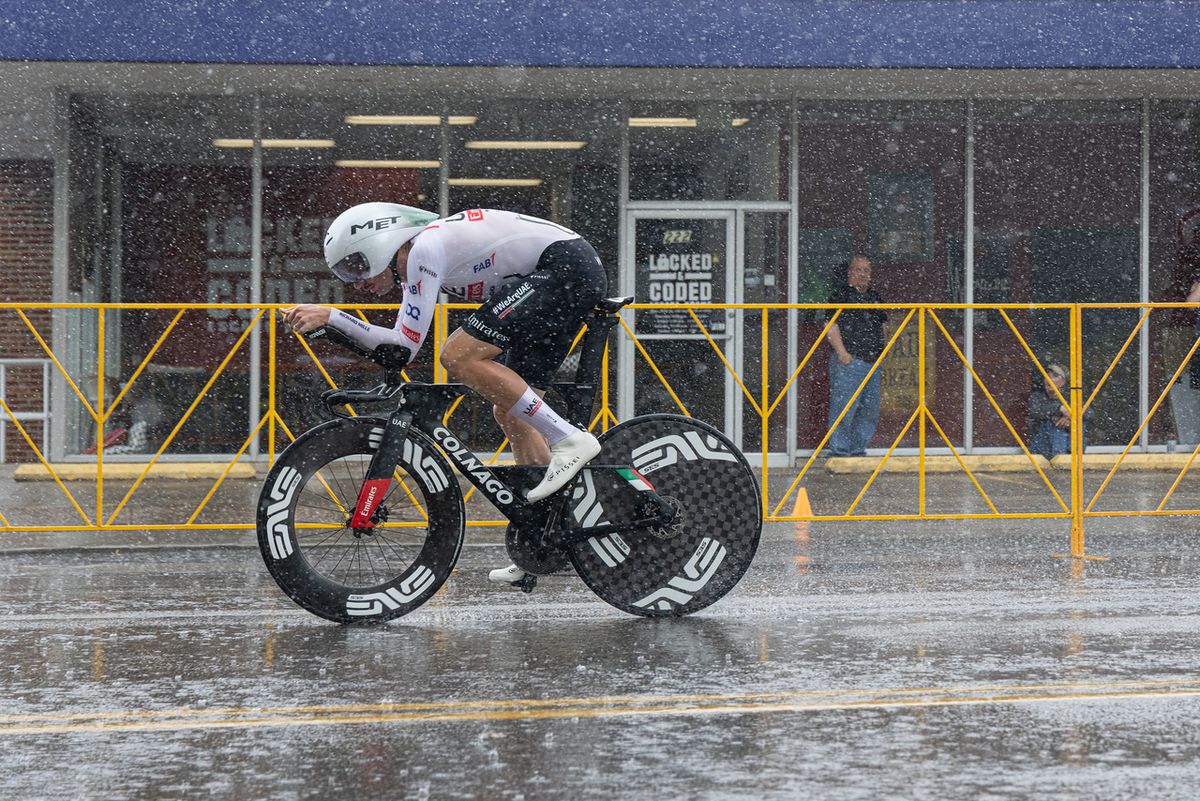 Brandon McNulty (UAE Team Emerates) found the speed code with a blistering average pace of 53.63 kph (33.3 mph) which secured him his second consecutive ITT national championship