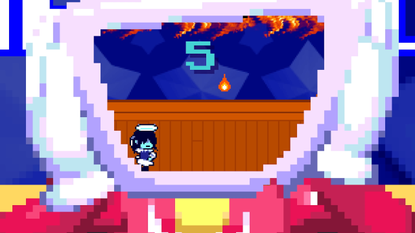 Tenna's face screen shows the number five