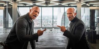 Dwayne Johnson and Jason Statham in Hobbs & Shaw