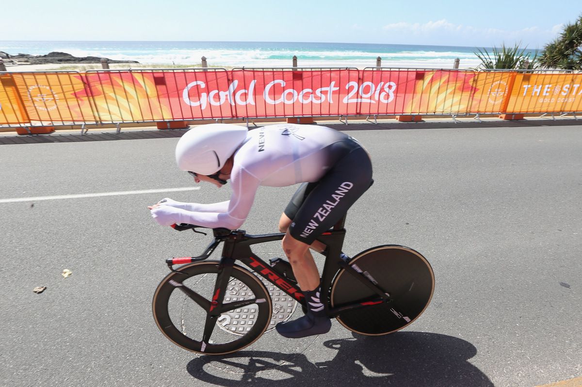 Hamish Bond (New Zealand) in the final kilometres of the TT