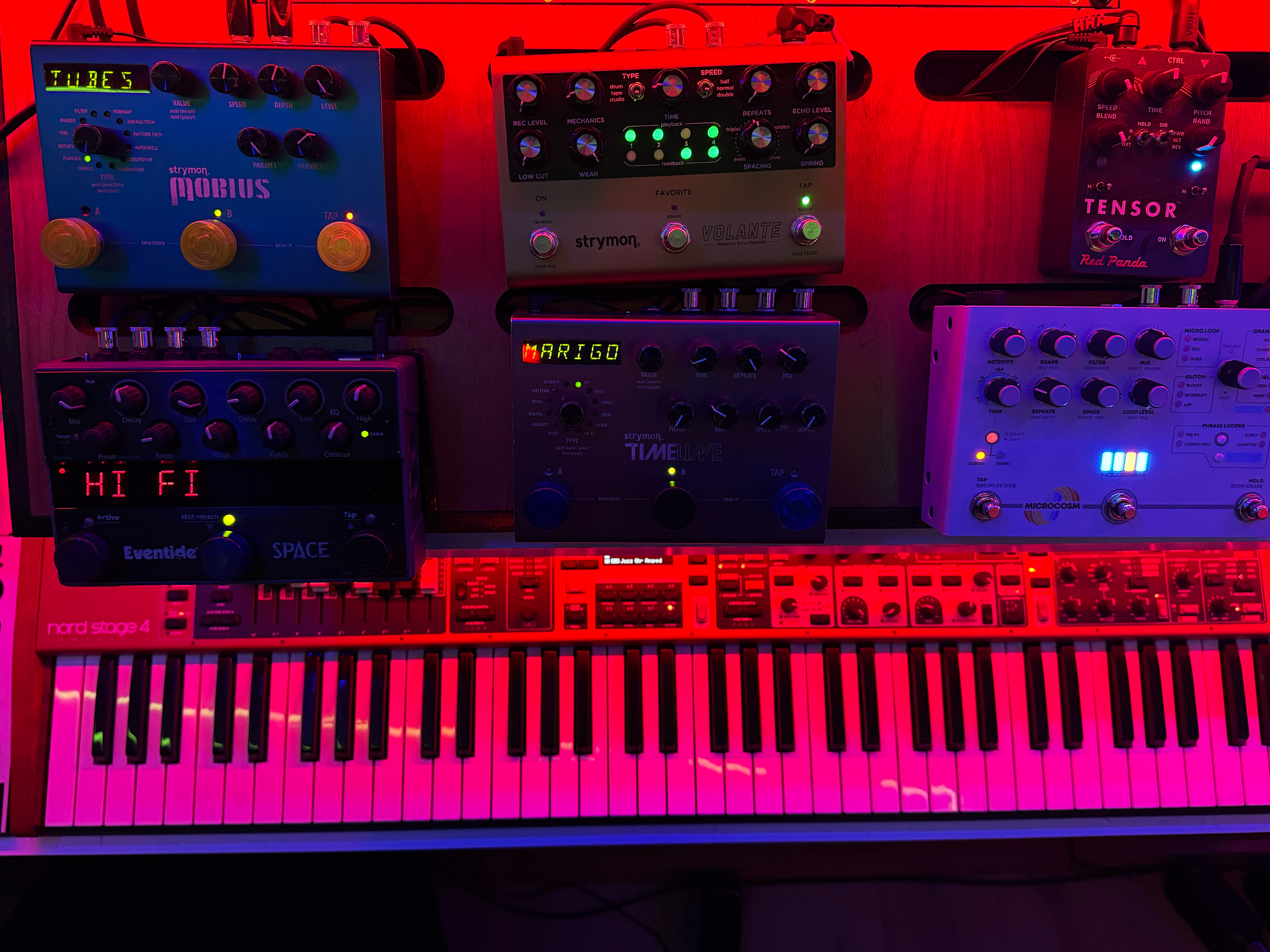 "If I was going away on a trip and could only bring one keyboard, I’d bring that one, because I know where…