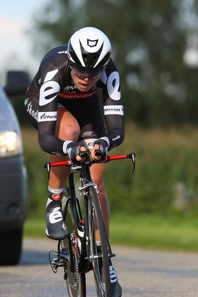 She may have preferred a shorter distance, but Sarah Duester (Cervelo Test Team) was still in the top fifteen with her time trial.