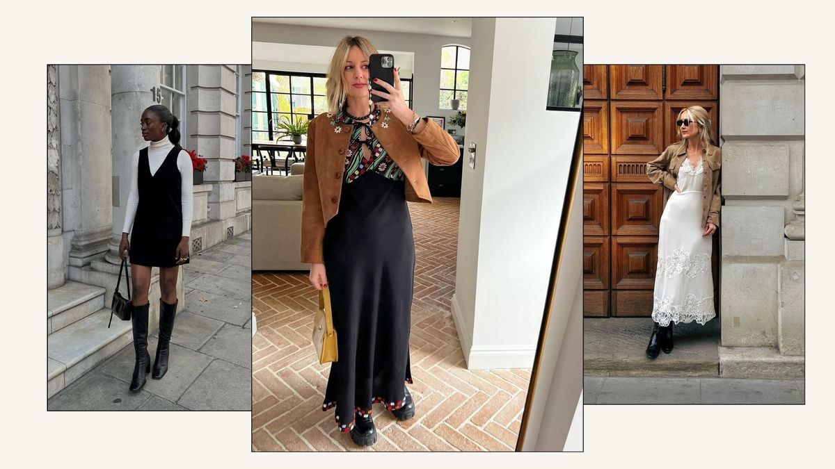 Forget Jeans for a Minute—These 6 Dress-and-Boot Outfits Are Making Up My Autumn Rotation Instead Right Now