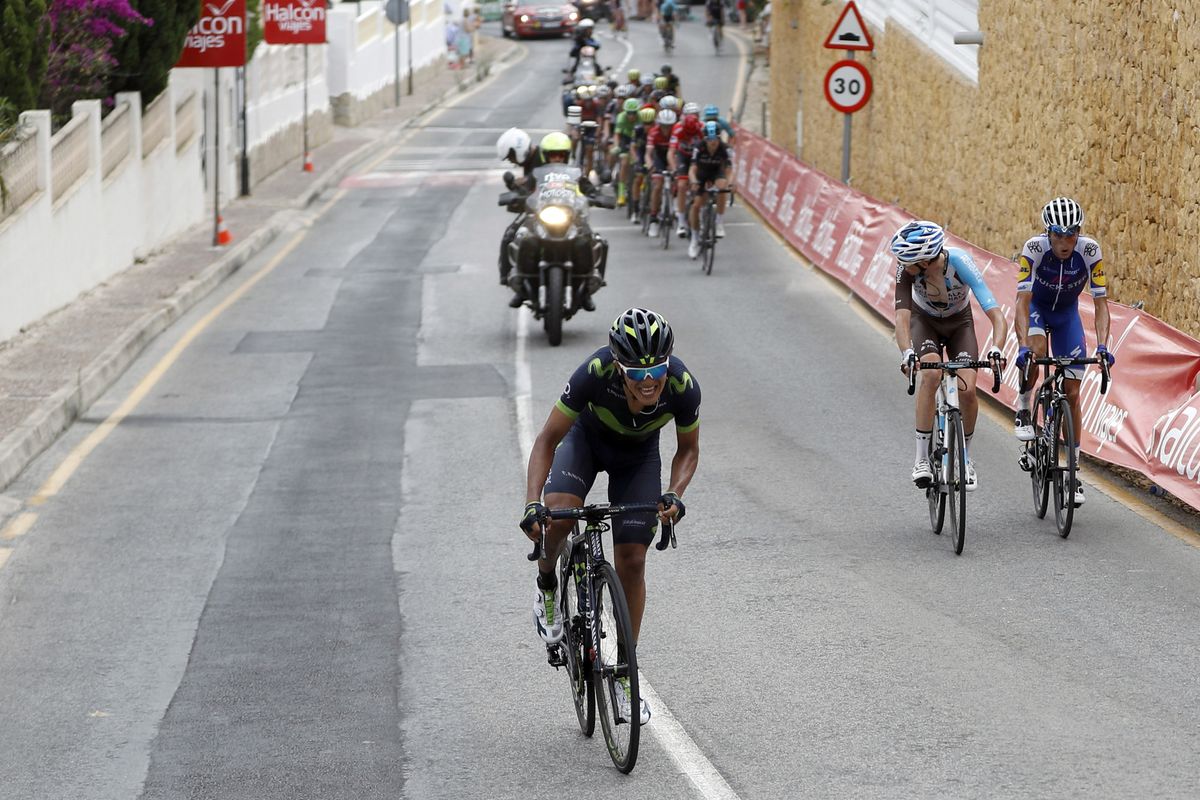 Richard Carapaz on the move at the Vuelta a Espa&ntilde;a