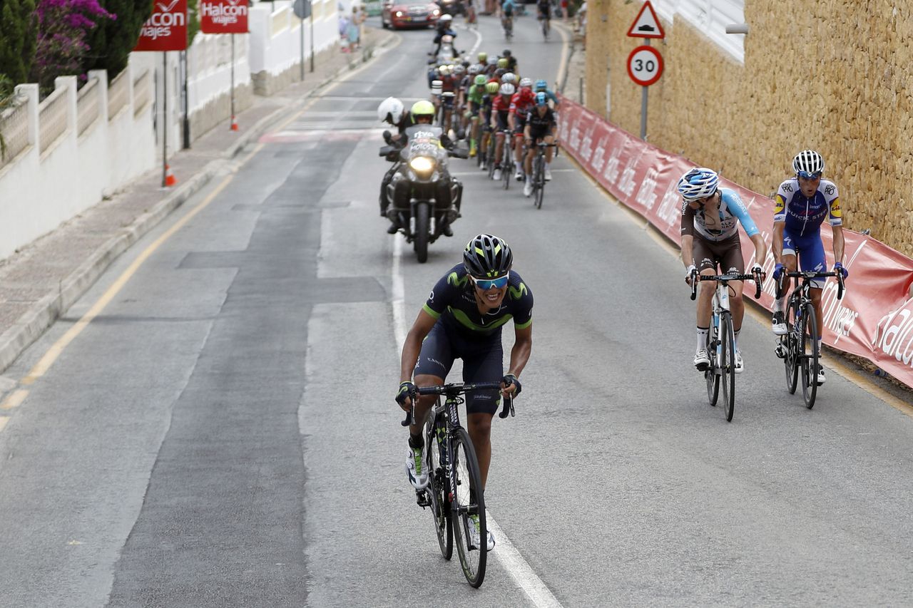 Richard Carapaz on the move at the Vuelta a Espa&ntilde;a