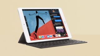 iPad 10.2 (2020) vs Amazon Fire HD 10: iPad with keyboard