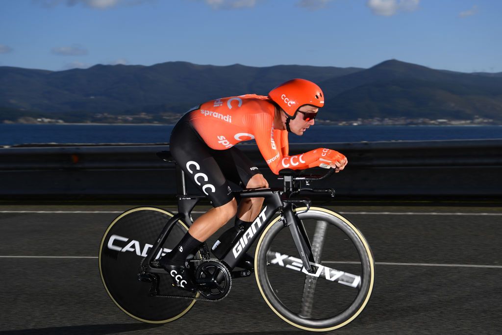 MIRADOR DE ZARO DUMBRA SPAIN NOVEMBER 03 William Barta of The United States and CCC Team during the 75th Tour of Spain 2020 Stage 13 a 337km Individual Time Trial stage from Muros to Mirador de zaro Dumbra 278m ITT lavuelta LaVuelta20 La Vuelta on November 03 2020 in Mirador de zaro Dumbra Spain Photo by Justin SetterfieldGetty Images