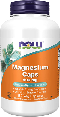 Now Supplements Magnesium Caps 400mg | Was $18.99, Now $12.44 at Amazon