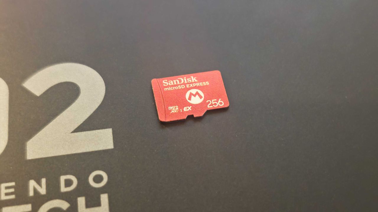 The SanDisk microSD Express Card for Nintendo Switch 2.