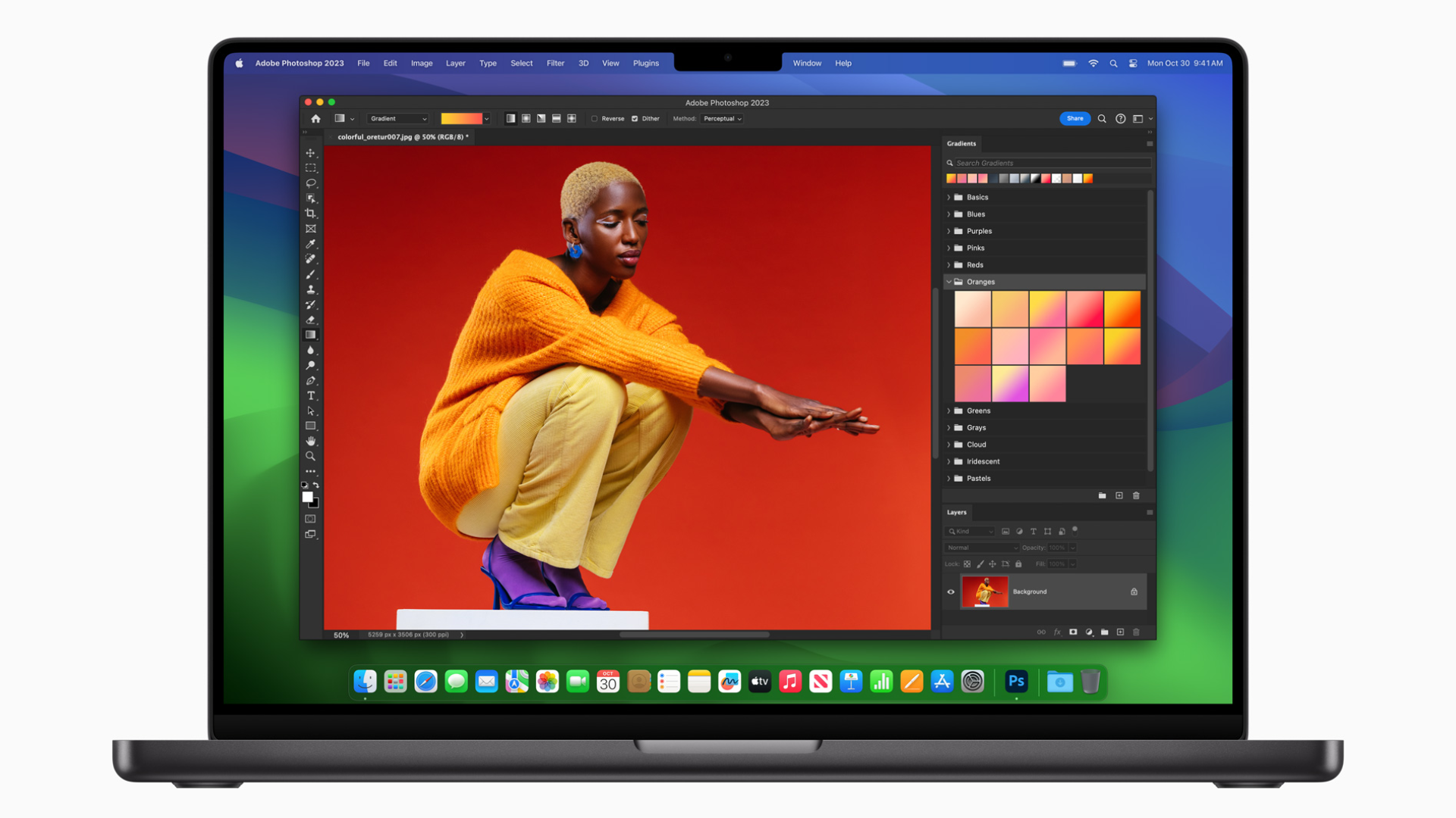 Adobe Photoshop running on M3 Max MacBook Pro