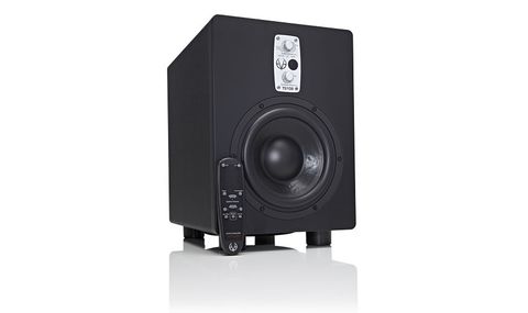 The TS108 uses a forward-facing 8-inch driver powered by a 150 Watt PWM amp