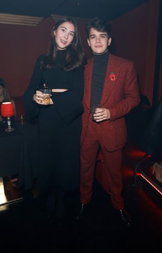 Samuel Chatto and his girlfriend, artist Eleanor Ekserdjian, pose together