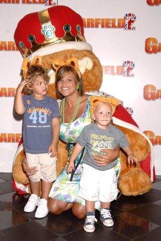 Jade Goody with sons Bobby and Freddie