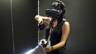 The HTC Vive in action